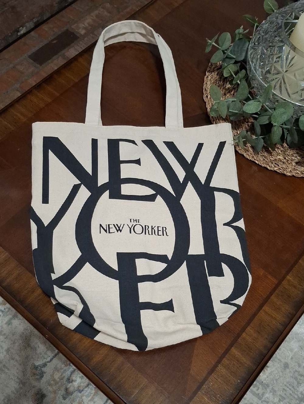 The New Yorker Canvas Tote Bag!  EUC